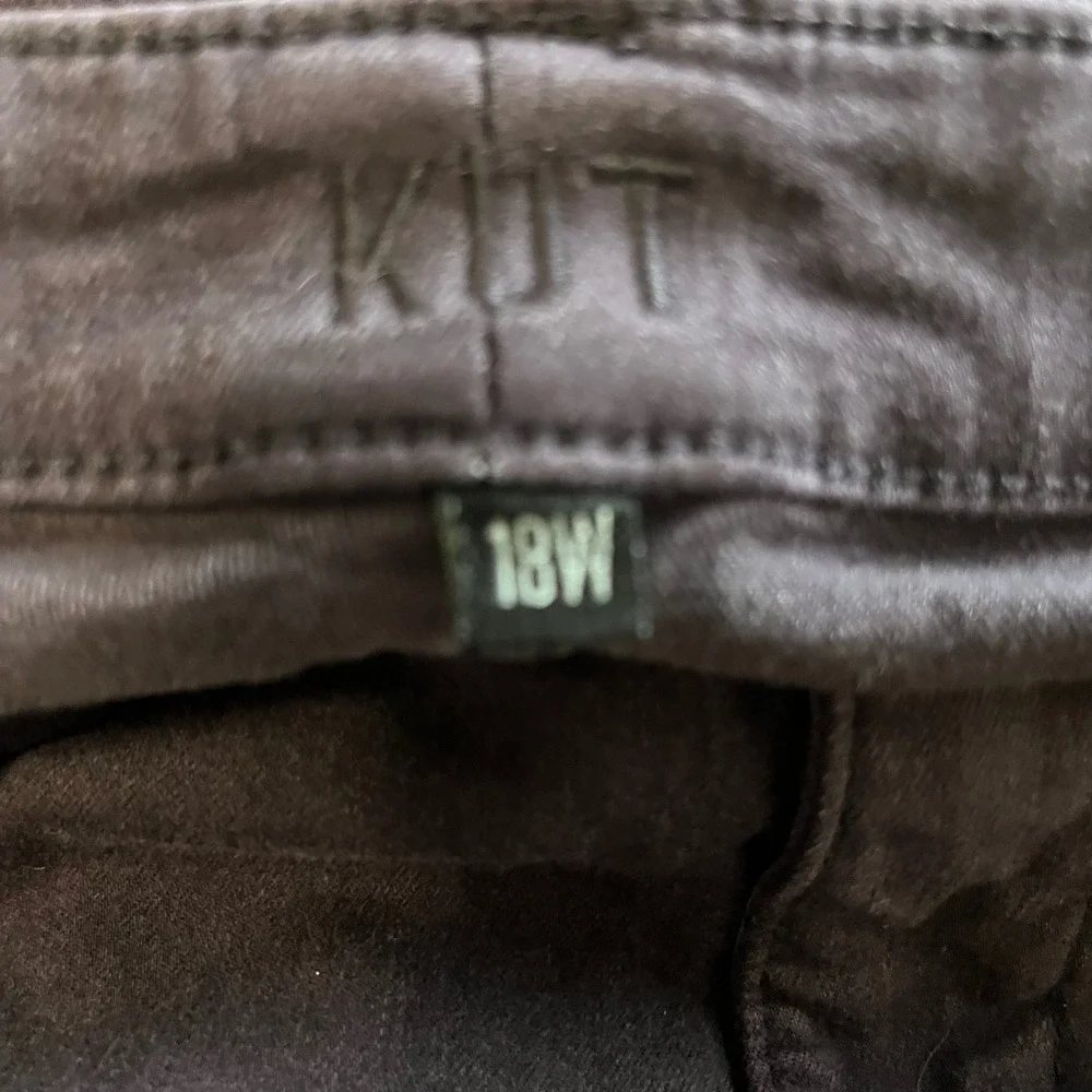 KUT from the Kloth Plus Size 18W Purple Wash Denim Skinny Leg Ankle Jeans - Picture 4 of 5